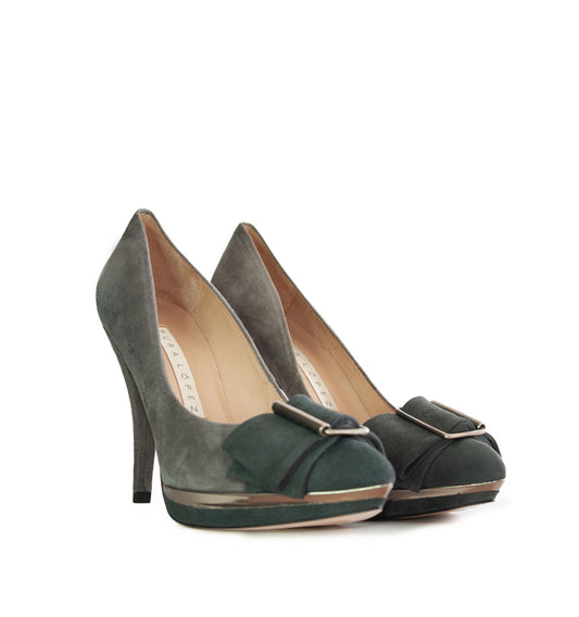 J979-Salón de plataforma con lazo en ante gris