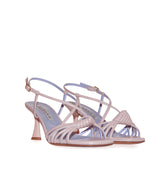 Sandalia tiras nudo en nude