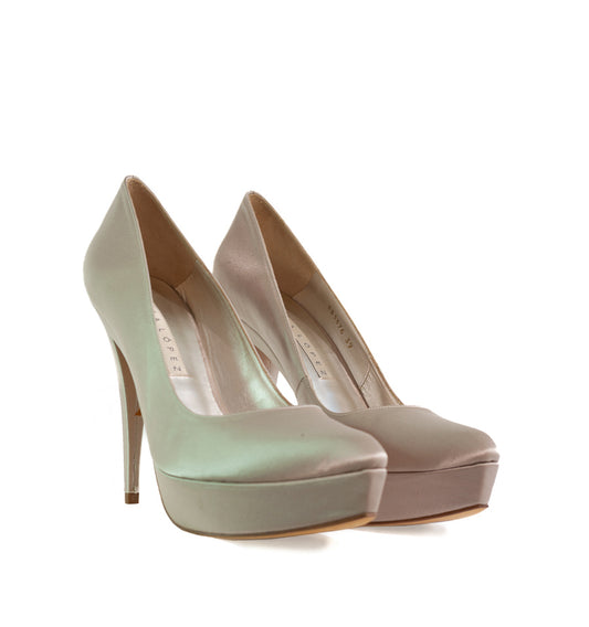 FH679-Salón plataforma en raso taupe