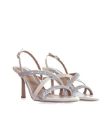 Imagen principal Sandalia de tacón medio-alto en piel hueso – Bibi lou