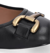 Merceditas estribo en piel negro