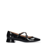 CARDIFF Merceditas baja cruzada en negro