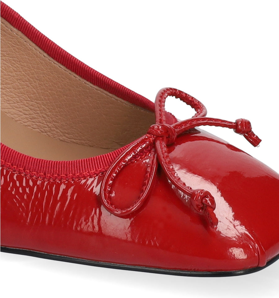 SUZY Merceditas media con lazo en rojo