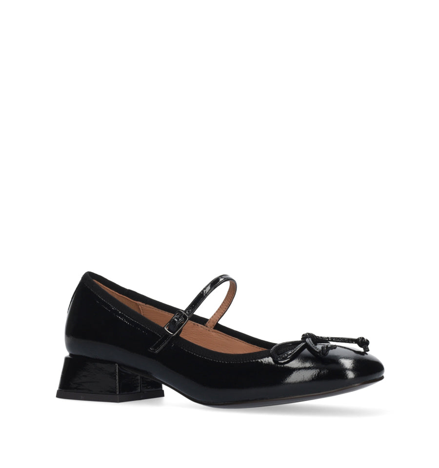 SUZY Merceditas baja con lazo en negro