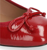 SUZY Merceditas baja con lazo en rojo