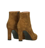 REGINA Botín plataforma tacón fino en cuero