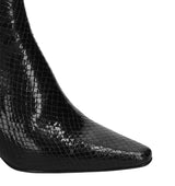 LILLE Botín clásico en piel grabada negro