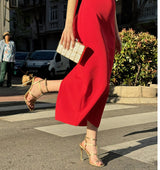 Sandalia de tacón alto en piel champán – Durá & Durá