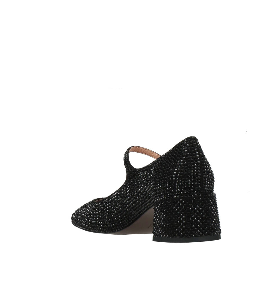 CARDIFF Merceditas en cristal negro