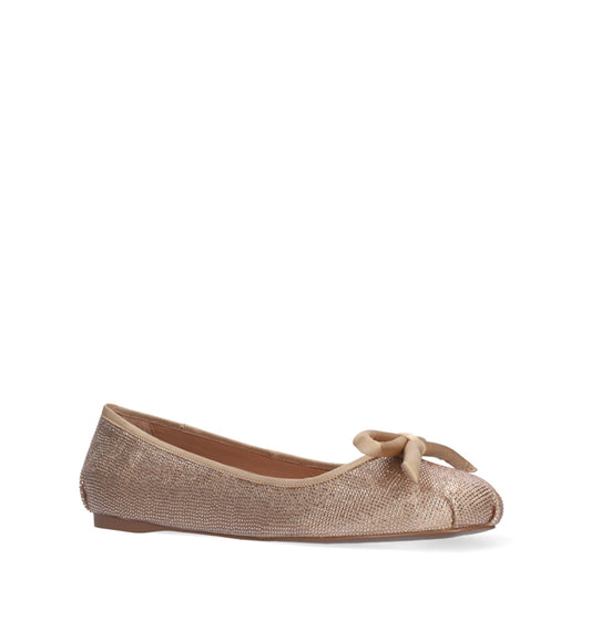 JANIS Bailarina cristal con lazo en nude