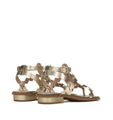 Sandalia esclava tiras en champan