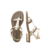 Sandalia esclava tiras en champan