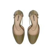 DURY Puntera+ talón con pulsera en piel kaki