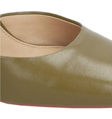 DURY Puntera+ talón con pulsera en piel kaki