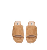 Zueco con plataforma en camel