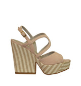 Bloque de Carmens en ante nude con plataforma de rayas