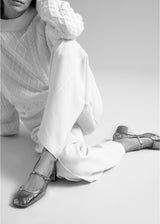 RIMA Merceditas pulsera en piel grabada negro