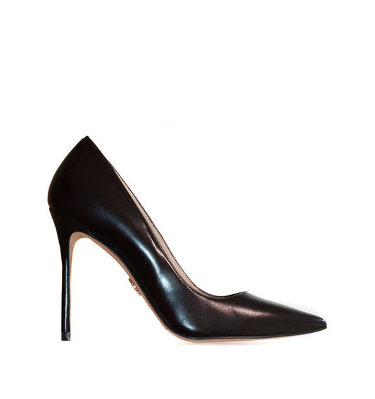 ADELE Stiletto alto en piel negro