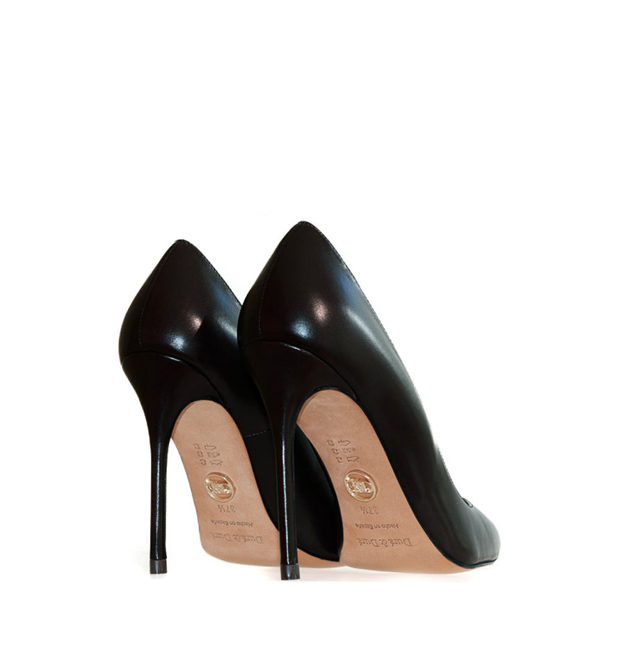 ADELE Stiletto alto en piel negro