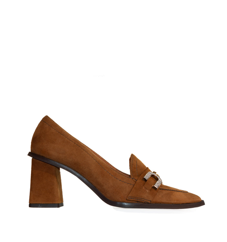 Mocasín medio en ante cuero