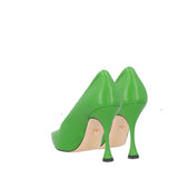 Salón alto en piel verde