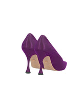 Salón alto en piel morada