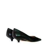 Salón kitten-heel en piel negro