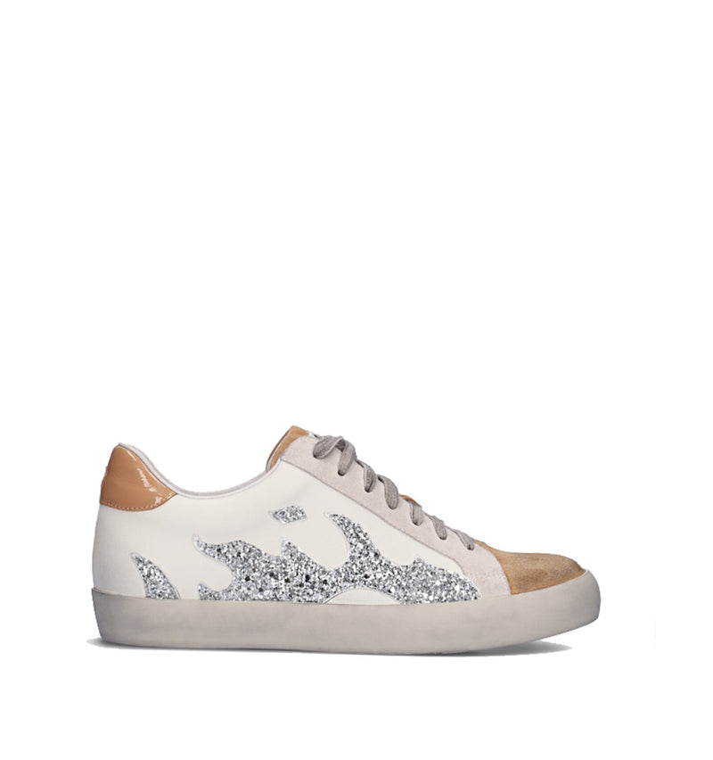 GAMIN Sneakers combinada en piel beis