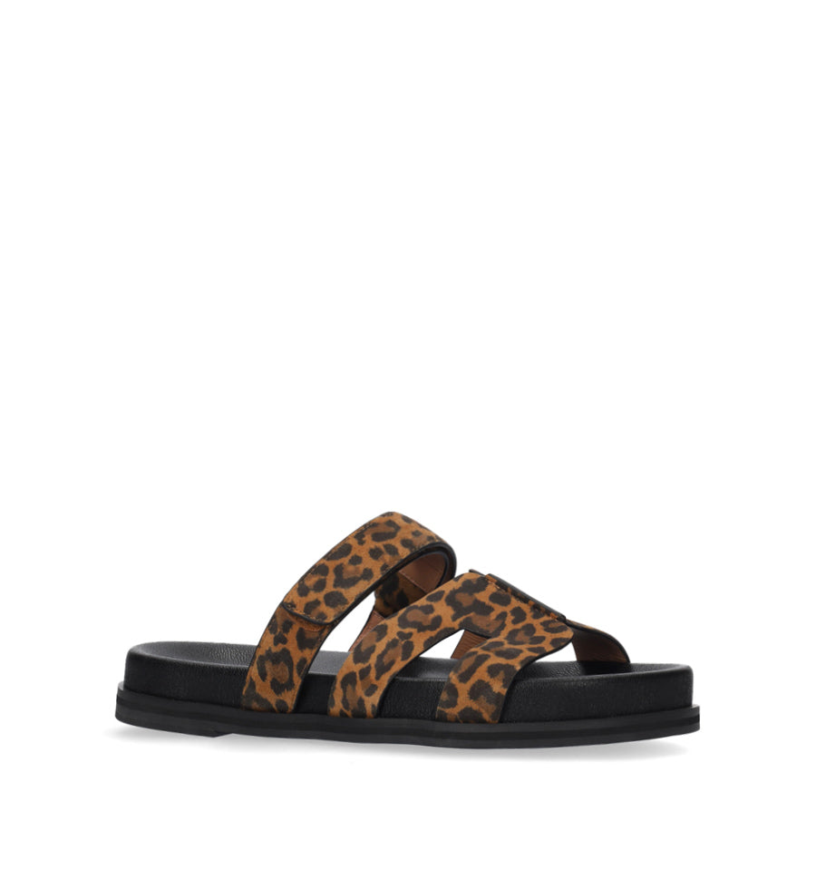 MINDY Bio con velcro de piel leopardo