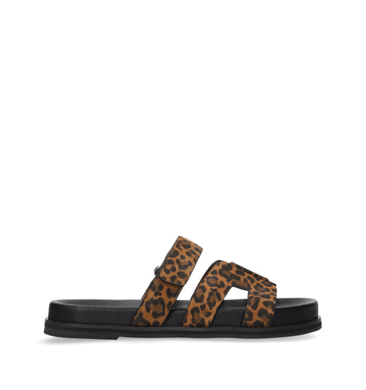 MINDY Bio con velcro de piel leopardo