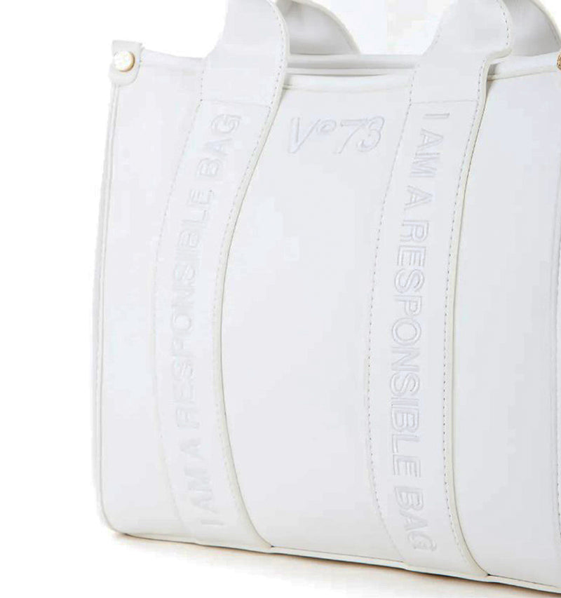 Bolso sopping sostenible en blanco