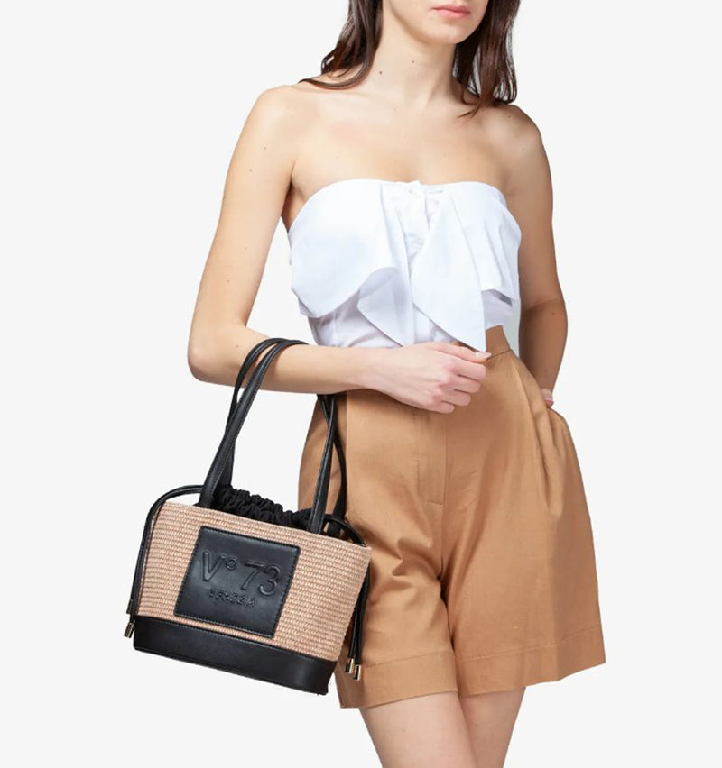 Bolso cesta en negro