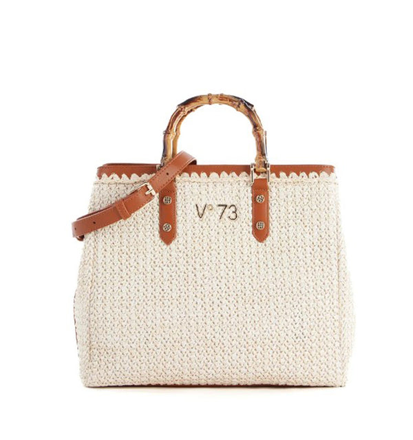 Bolso maxi en fieltro taupe