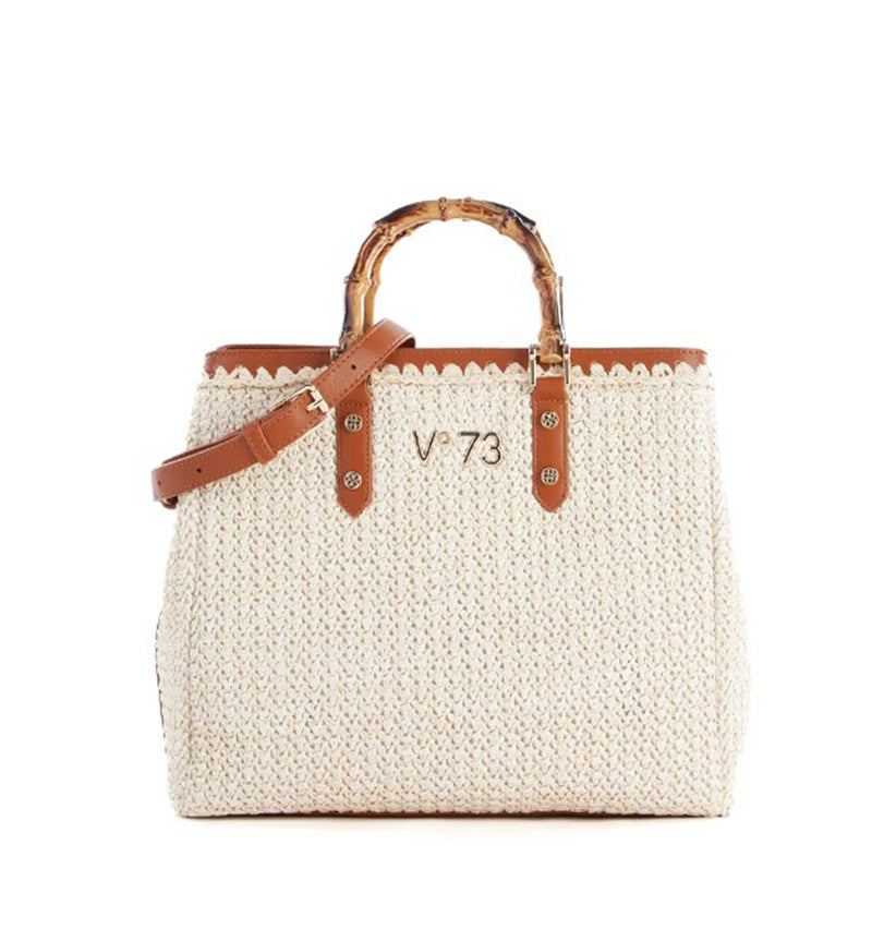 Bolso maxi en fieltro taupe