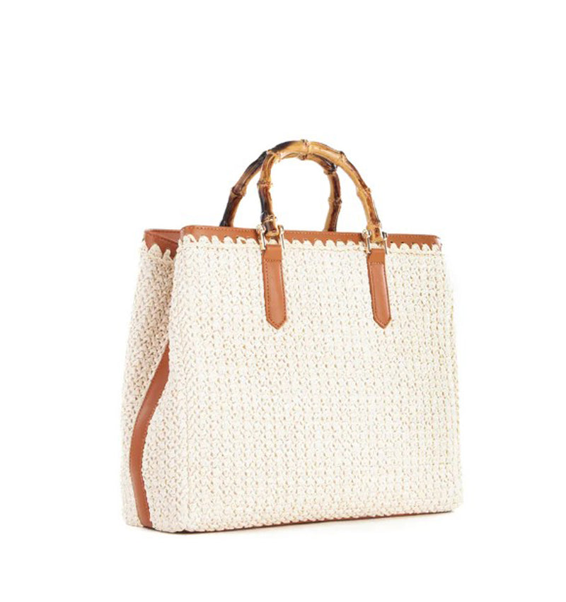 Bolso maxi en fieltro taupe