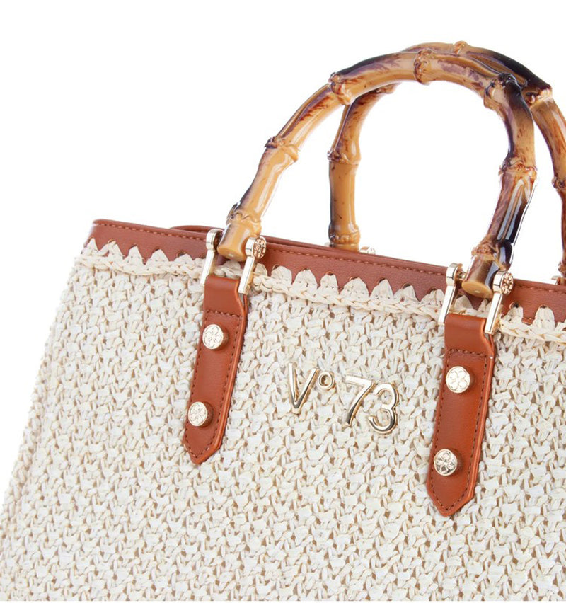 Bolso maxi en fieltro taupe