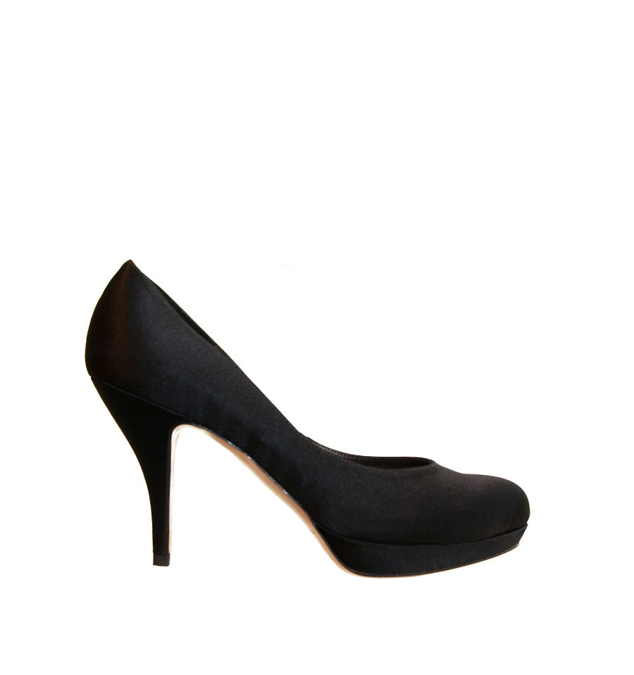 FJ1200- Salón medio plataforma en raso negro