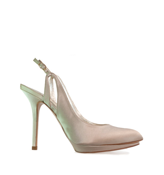 FI101- Destalonado plataforma en raso taupe