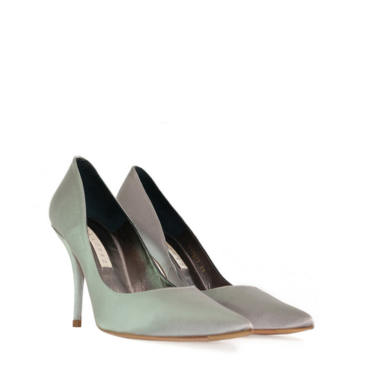 FE825- Salón alto en raso gris