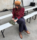 TINA Mocasín adorno metal en cuero