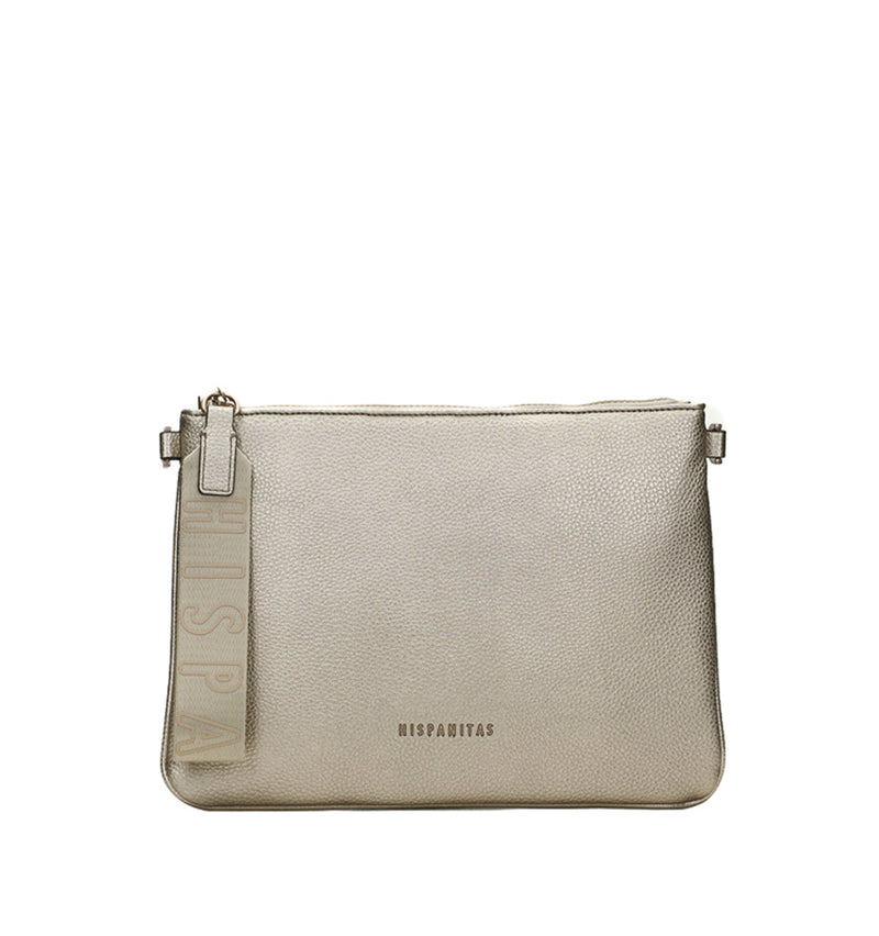 Bolso clutch en champan