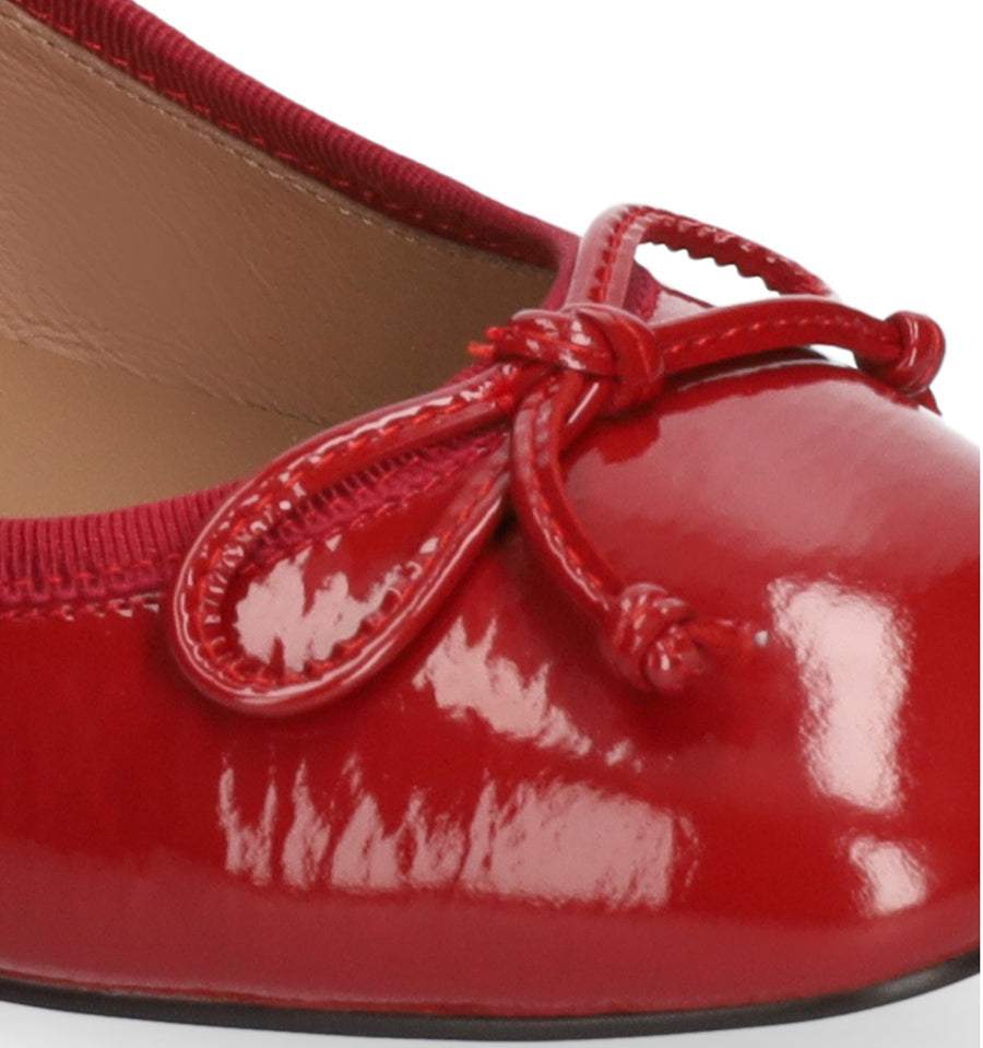 SUZY Merceditas media con lazo en rojo