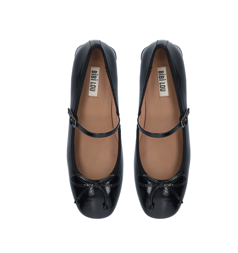 SUZY Merceditas baja con lazo en negro