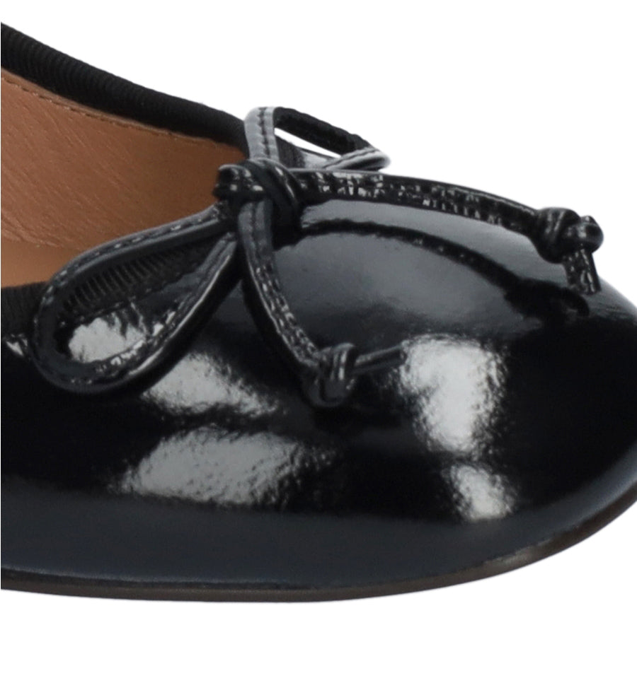 SUZY Merceditas baja con lazo en negro