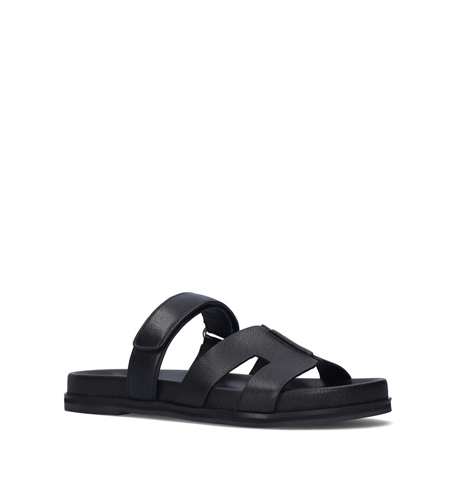 MINDY Bio con velcro de piel negro