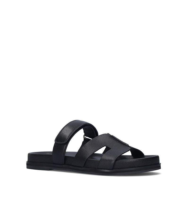 MINDY Bio con velcro de piel negro