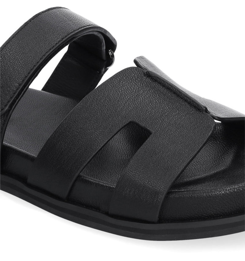 MINDY Bio con velcro de piel negro
