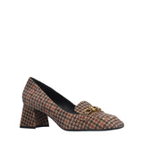 CHANTY Mocasín medio de cuadros camel