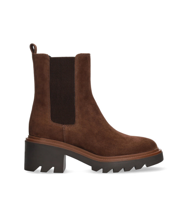 VIOLET Botín chelsea en ante marrón