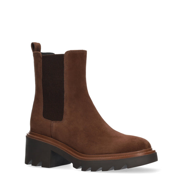 VIOLET Botín chelsea en ante marrón